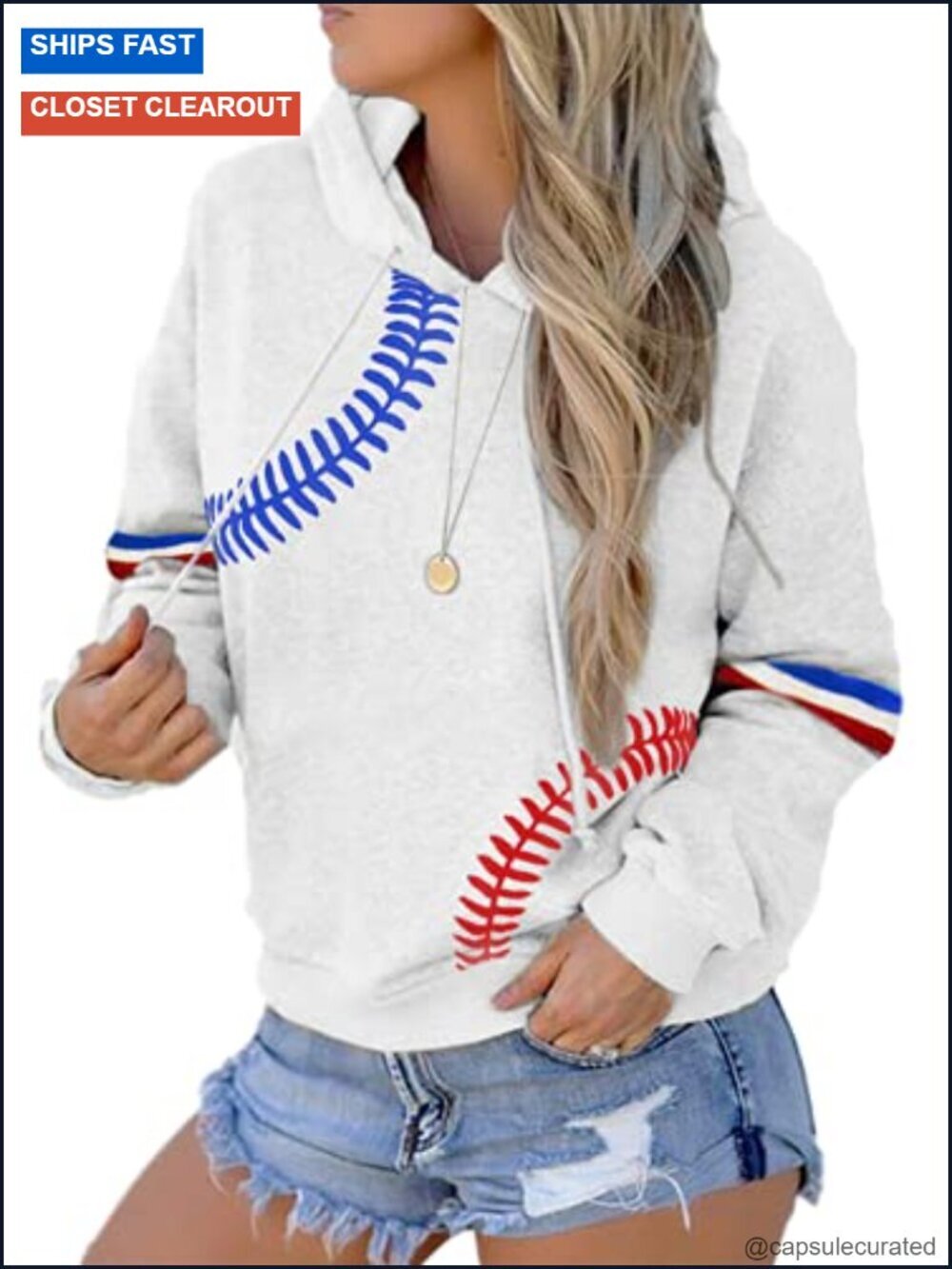 Women's Lightweight Baseball Hoodie Half Zip Long Sleeve Sweatshirt